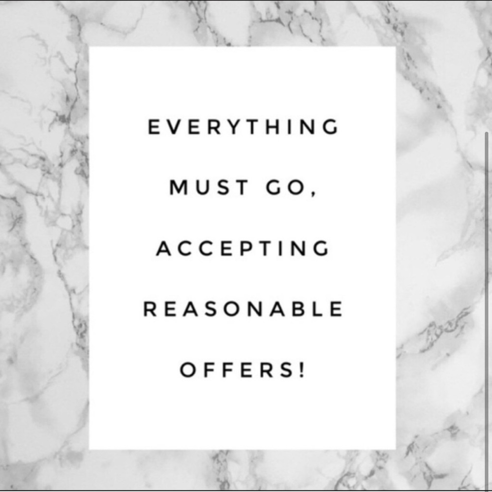 Moving sale! Accepting all reasonable offers!